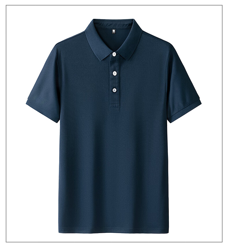 ROMON Short Sleeve Polo Shirt Summer 210G Cotton-Like Pique Mesh Breathable Ice Cool Fashion T-Shirt Casual Base Layer 17