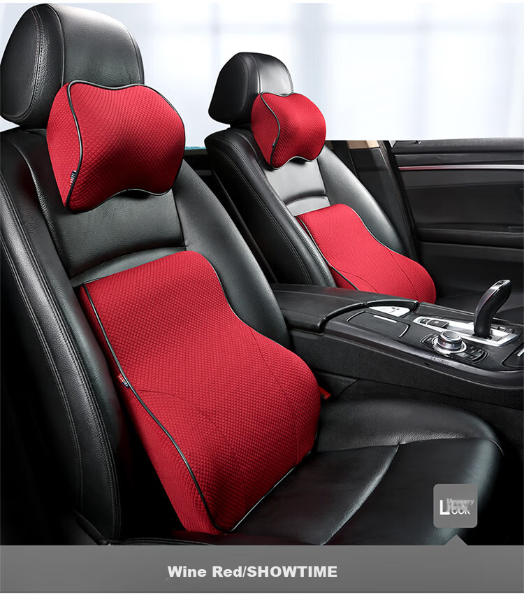 BOLISH Car Headrest Pillow Neck Pillow Cushion Office Home Neck Support Dark Blue ML for Xiaomi SU7 12