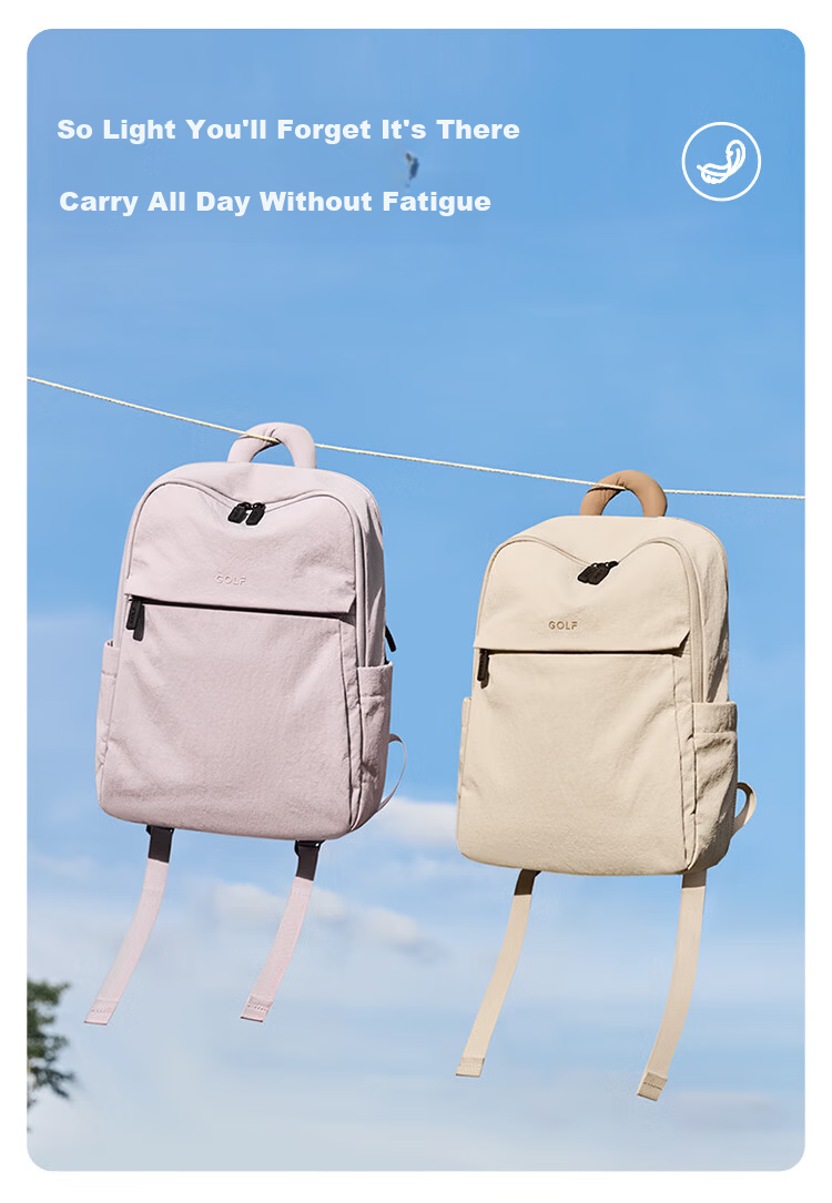 GOLF Lightweight Women's Backpack 14-inch Laptop Bag Casual Travel Backpack Business Student School Bag Large Capacity 8