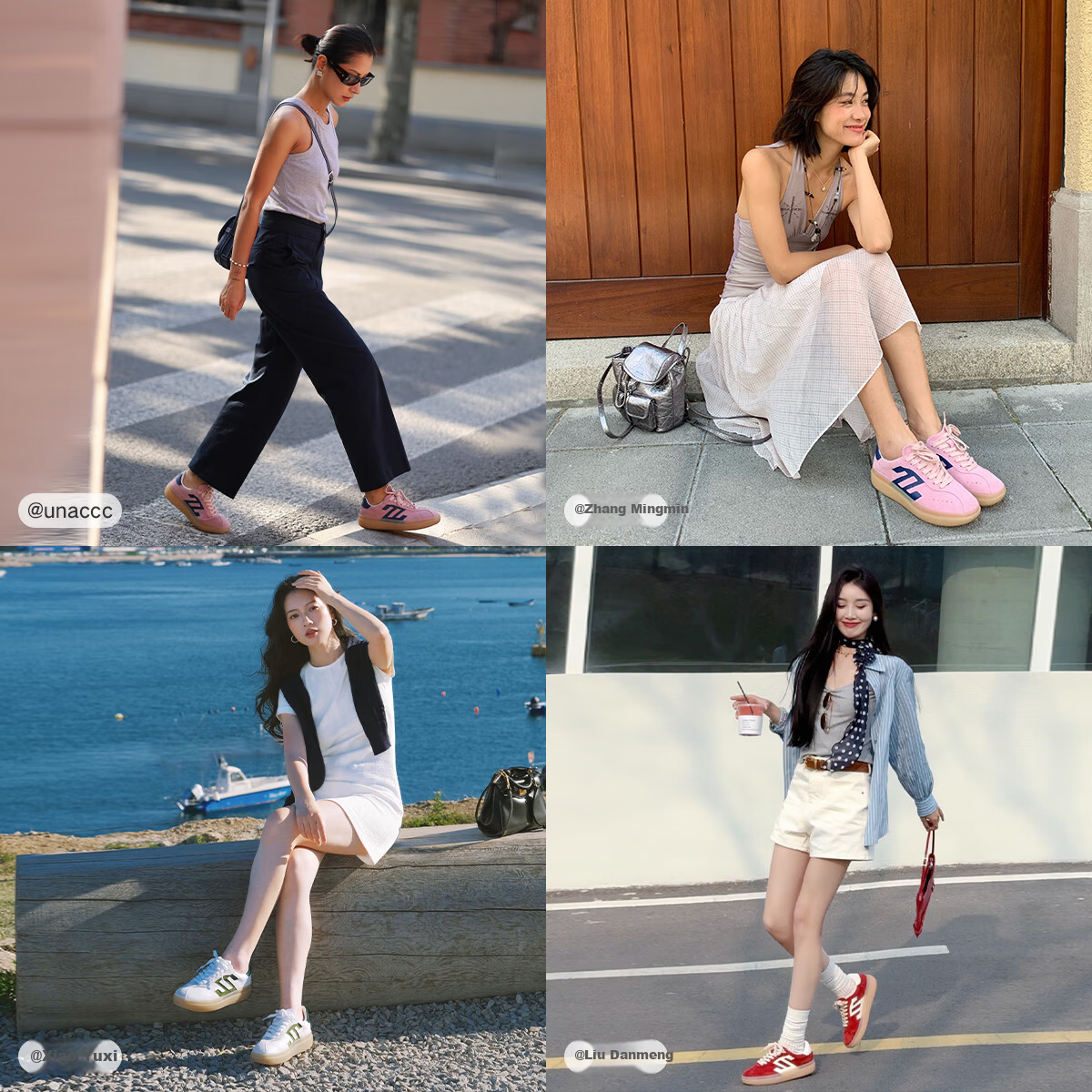 Sasa Su [Celebrity Edition] Spring Summer Thick Sole Sports Casual Sneakers Women Retro Military Training Shoes Macaron ZA65151-30