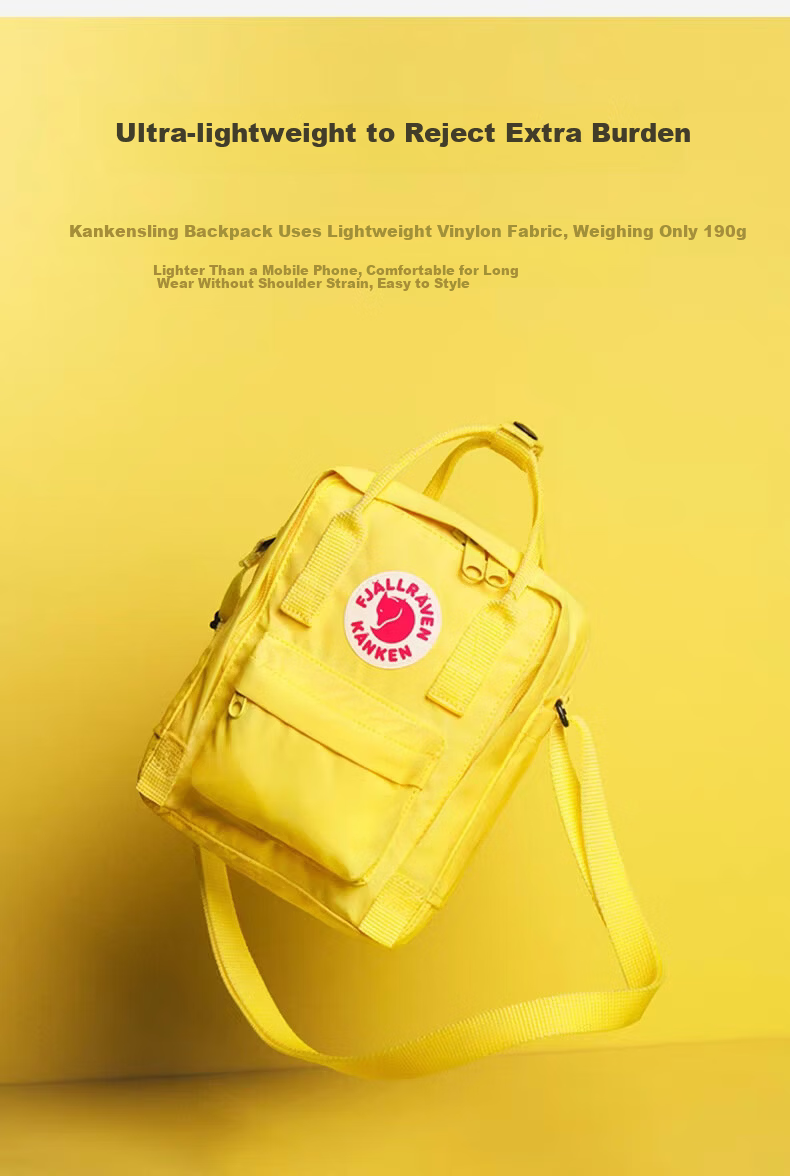 Fjällräven Kanken Sling Crossbody Bag for Men and Women 23797-115 Oak Color 2.5L 5
