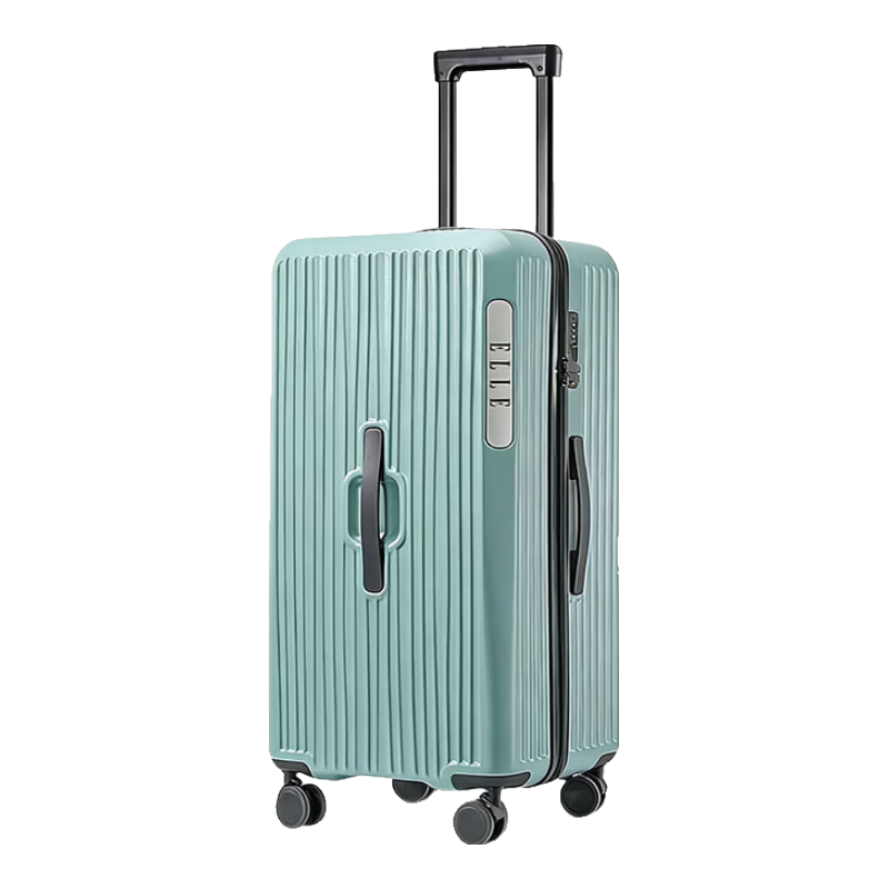 ELLE Large Deep Compartment Suitcase with Wheels for Women, Travel Luggage with High Capacity And Wear-Resistant TSA Lock, 28-Inch Gree