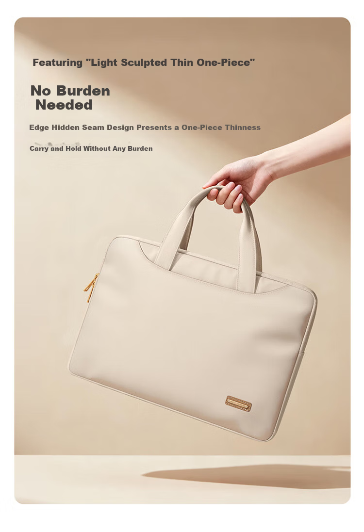 GOLF Lightweight Business Laptop Bag Women's 14-Inch Briefcase Commuter Tote with Hidden Handle Sleeve 10