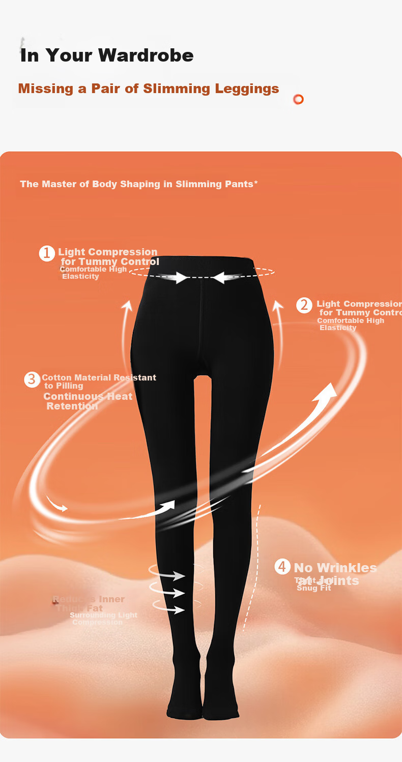 LangSha Women's Autumn Winter Cotton Vertical Stripe Leggings Slim Fit Thin Tights Black One Size 4