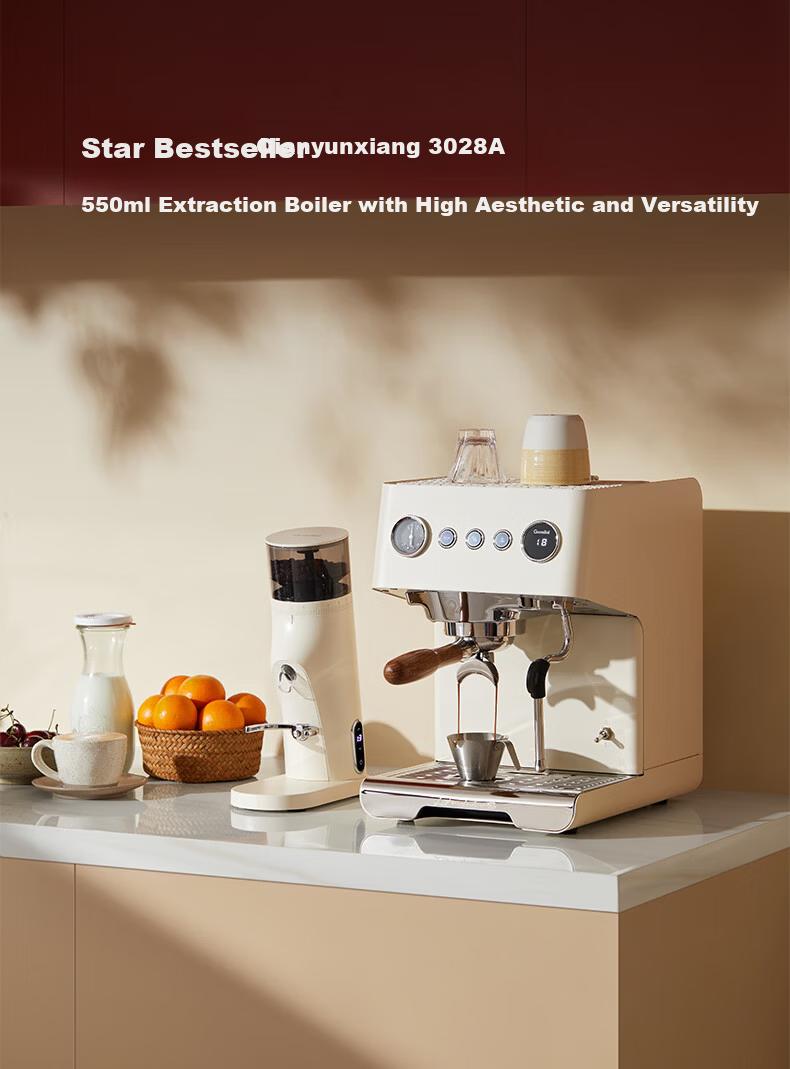 Gemilai G9010C Electric Coffee Grinder Gray Italian American Coffee Bean Grinder Home Use 14