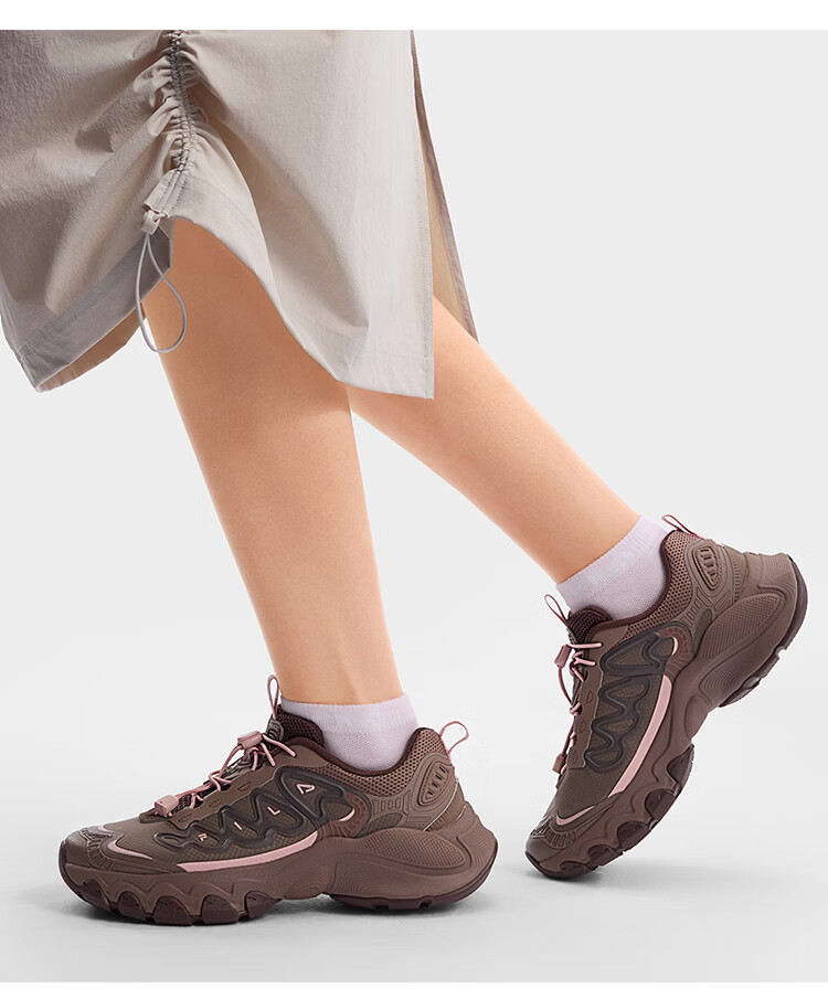 FILA Official Mushroom Sneakers Women's Dad Shoes 2026 Summer New Casual Retro Sports Shoes 36