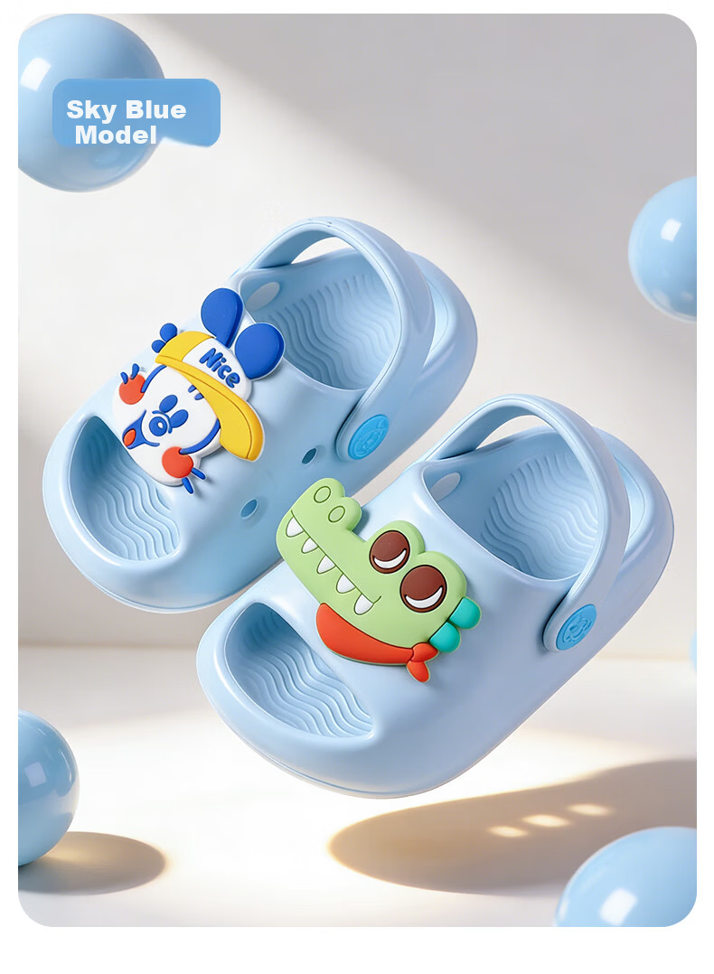 BOBDOG Children's Slippers Boys and Girls Baby Soft Sole Indoor and Outdoor Summer Sandals Yellow Size 150 13