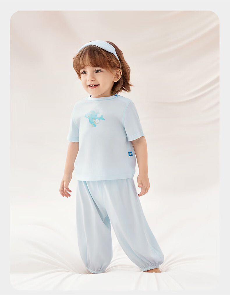 Babycare Soft Short Sleeve Long Pants Homewear Baby Set Children's Pajamas Modal Clothing Little Koala 90 21