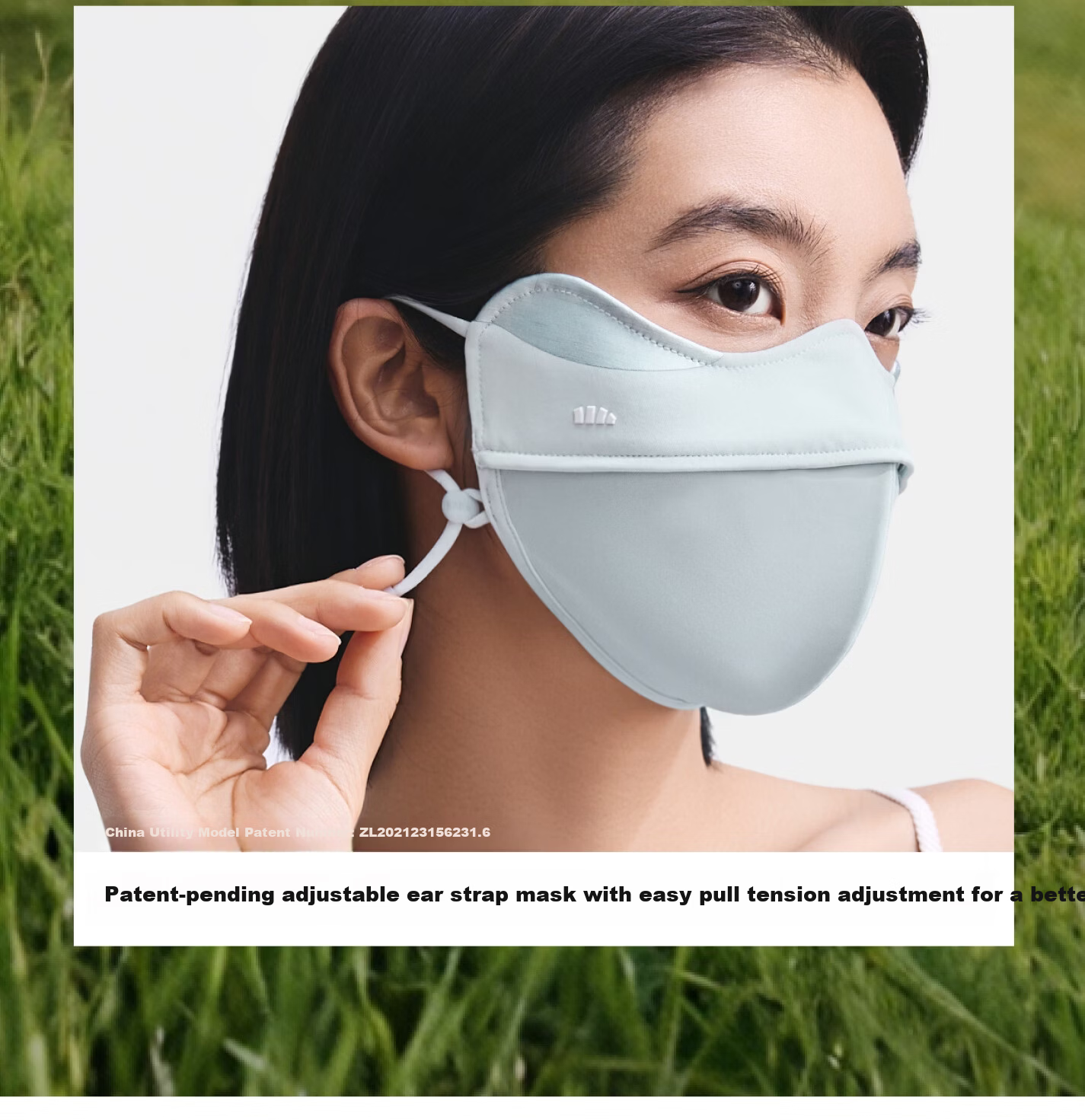 Beneunder 3D Sun Protection Mask for Women Full Face UV Protection Mask Face Bikini High-Value Beige White 22