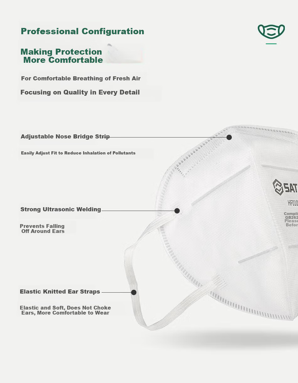 SATA HF0101 Foldable Dustproof Industrial Over-Ear Disposable KN95 Protective Mask 25pcs/Box 4