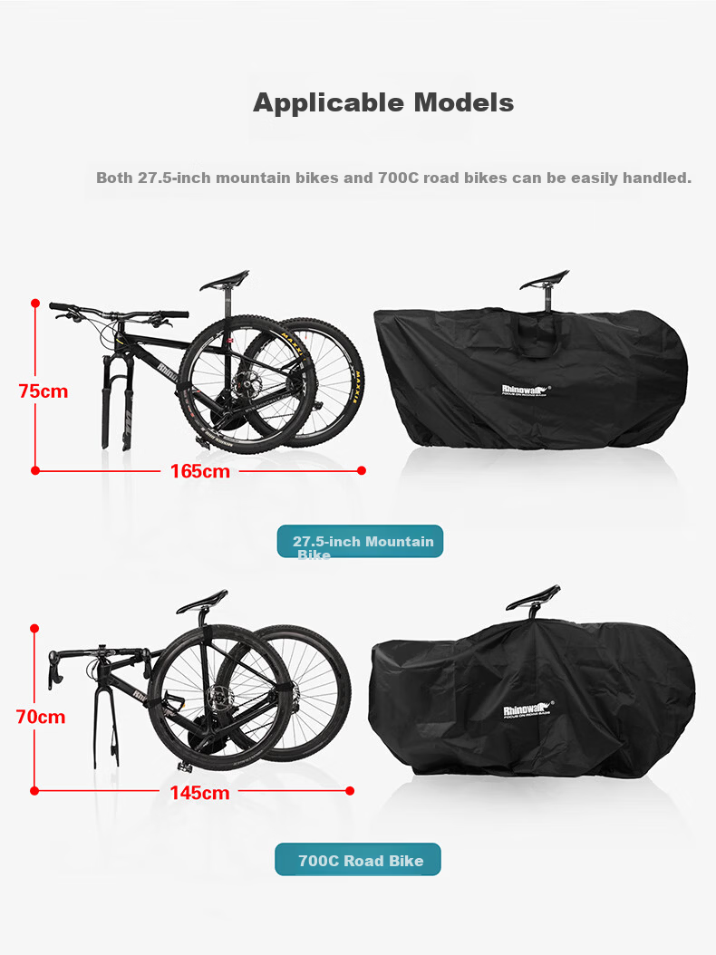 Rhinowalk Rhino Bicycle Loading Bag Road Mountain Bike Packing Storage Waterproof Metro High-Speed Train Shipping Bag 29