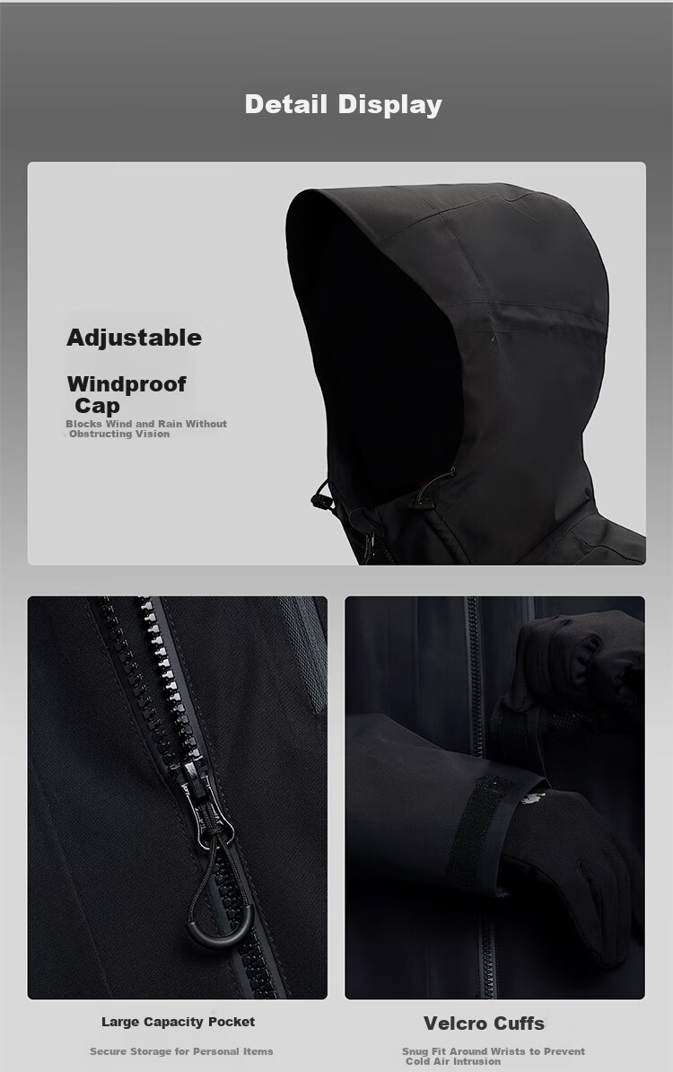 CAMEL King Armor Z Series Wang Junkai Same Style Three-in-One 3-in-1 Waterproof Windproof Outdoor Mountaineering Jacket Autumn Winter 2025 15