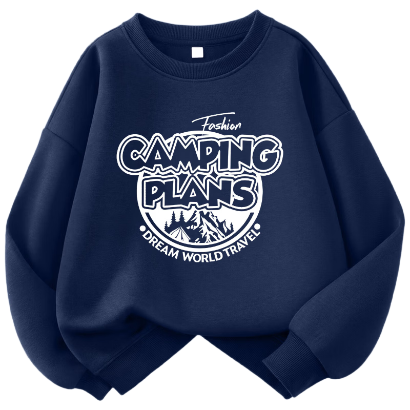 PEPCO Boys' Sweatshirt Spring and Autumn Printed Long Sleeve Trendy Winter Mid to Big Kids Basic Crew Neck Top Gray 150