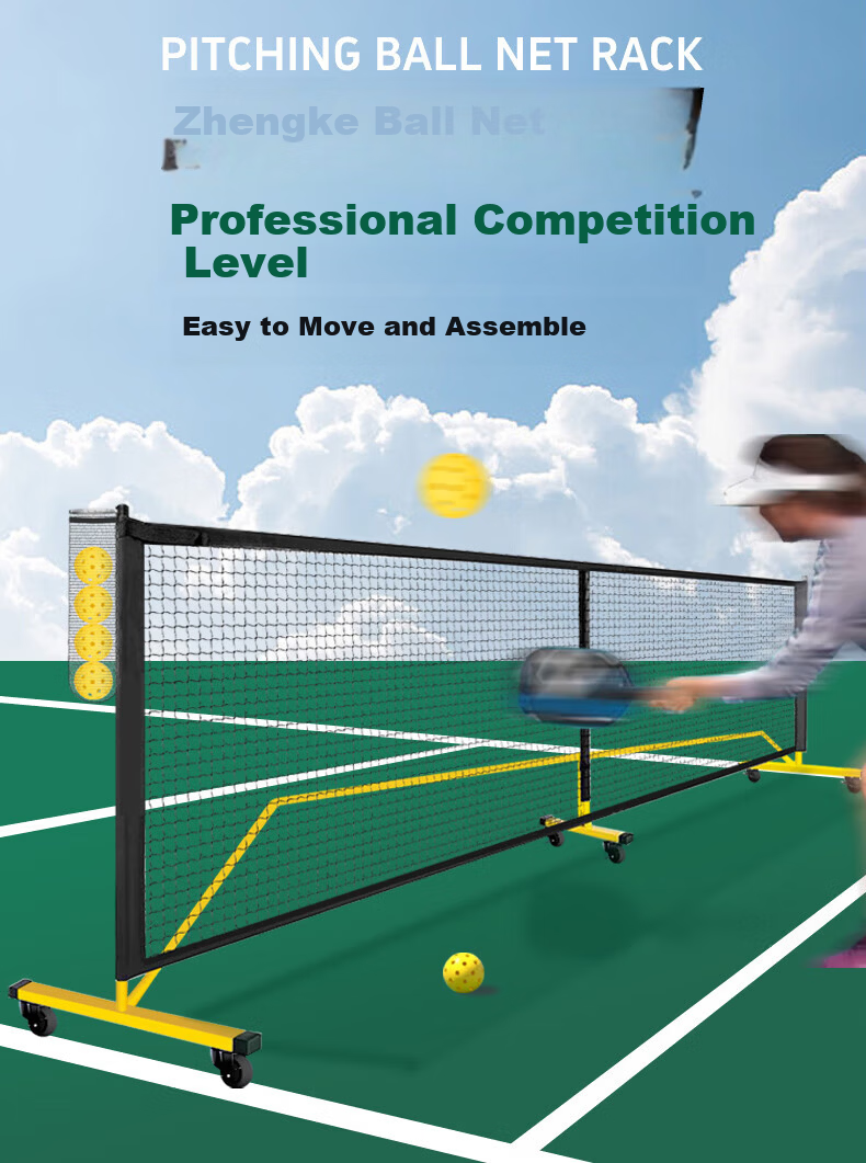 BIBIQ Portable Pickleball Net Frame Outdoor Tennis Indoor Portable Pickleball Net 1