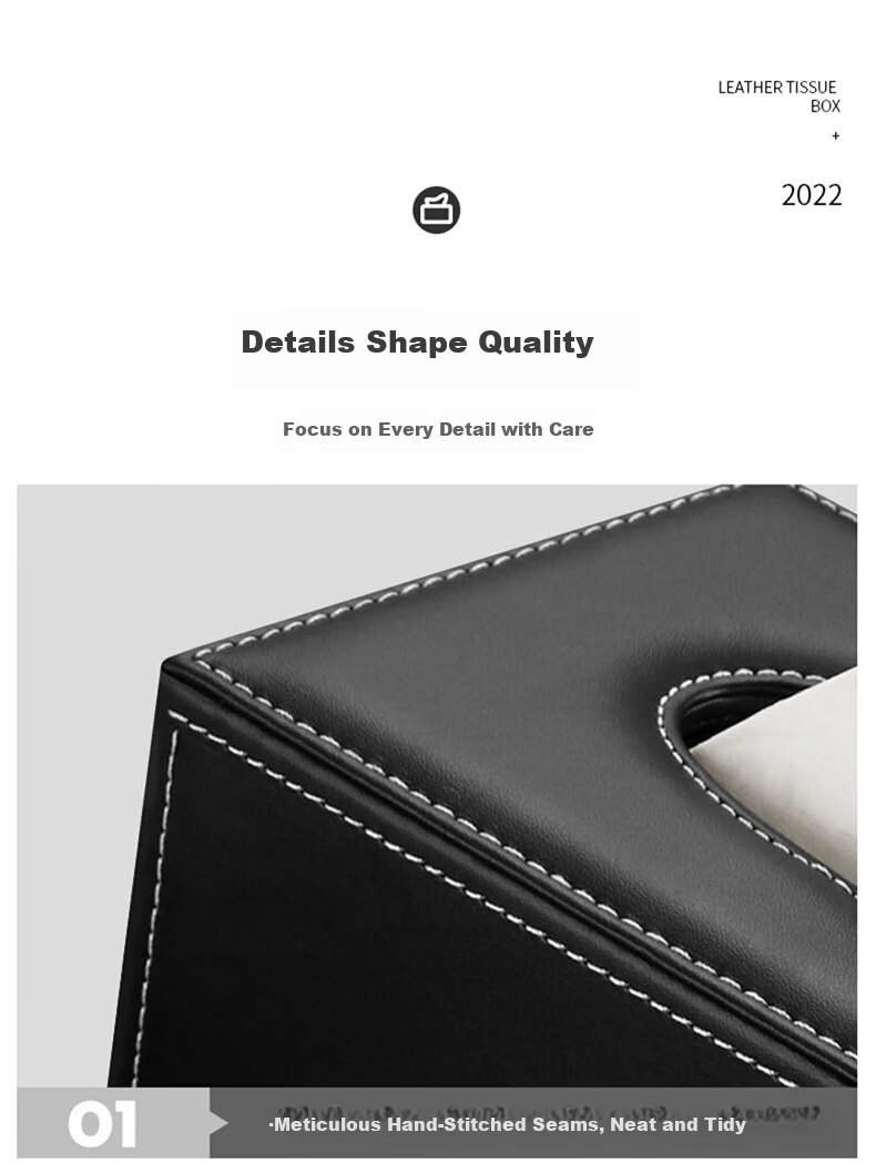 Shangkeyi Tissue Box Storage Container for Living Room, Office, Restaurant, Suitable for Dining Table Napkins, Customizable Logo Available 13