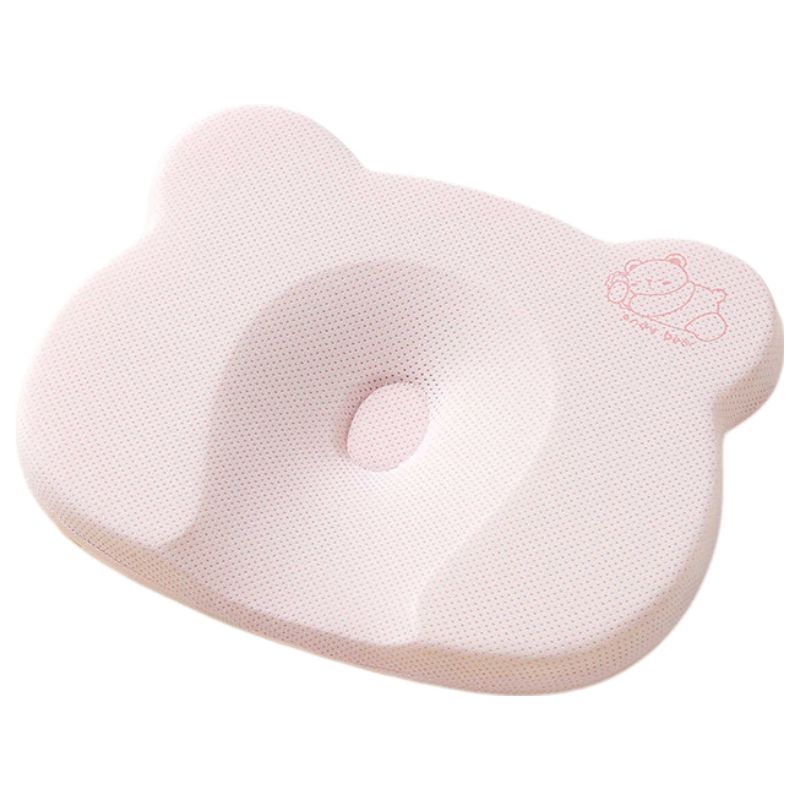 Aibedila Baby Shaping Pillow Newborn Head Correction Round Head Silicone Pillow Ice Silk 0-6 Months
