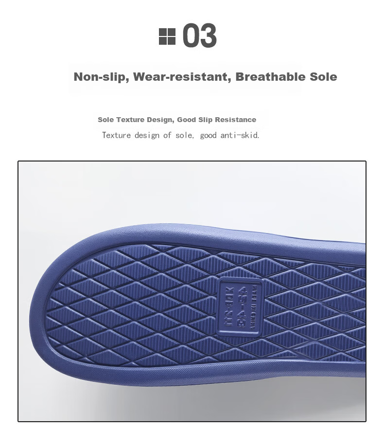 FOOTOPPO Minimalist Style Summer Soft Sole Non-Slip Bathroom Slippers for Men and Women, Comfortable Home and Elderly House Slippers 5