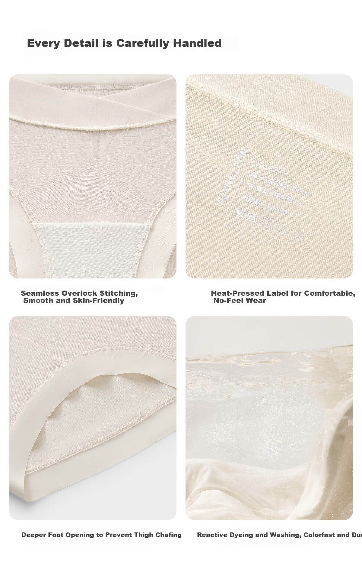 JOYNCLEON Maternity Cotton Low-Waist Seamless Extended Crotch Pregnancy Underwear EO Sterilized XXL jnk194189 20