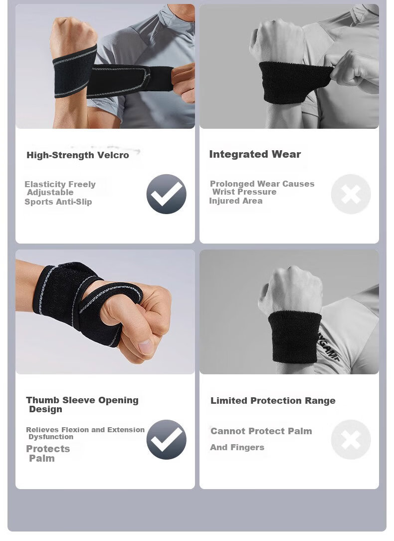 NAILEKESI N Sports Wristband Men Fitness Wrist Support Sprain Brace Breathable Lightweight Wrist Strap for Badminton Tennis Women 3