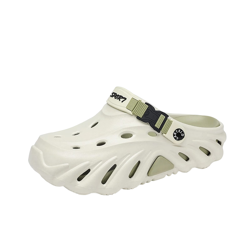CARTELO Men's Summer Sandals Dual-Use Breathable Beach Clogs Soft Sole Cushioned Closed-Toe Slippers