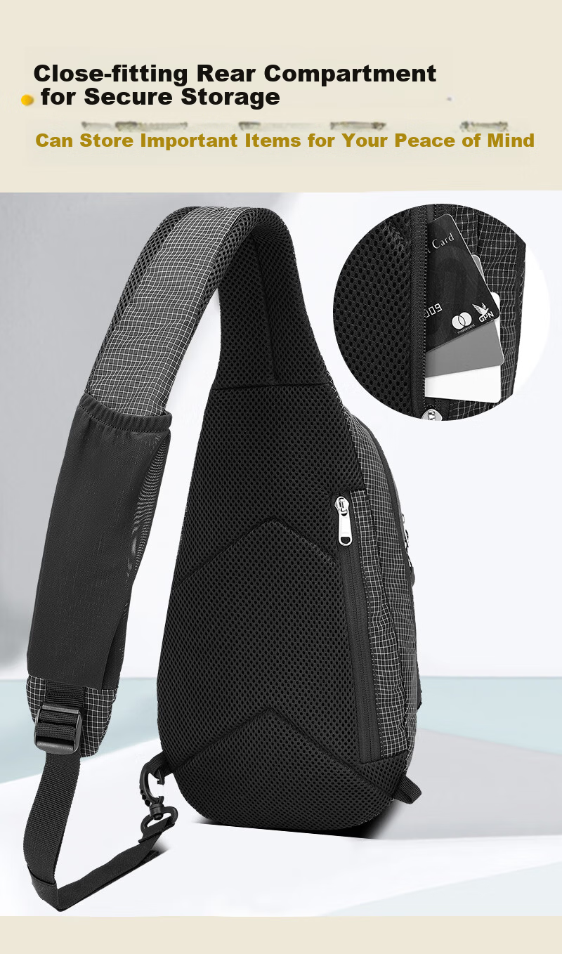 ALPINT MOUNTAIN Outdoor Trendy Crossbody Bag Chest Bag Shoulder Bag Small Backpack Large Capacity Casual Travel Cycling 7