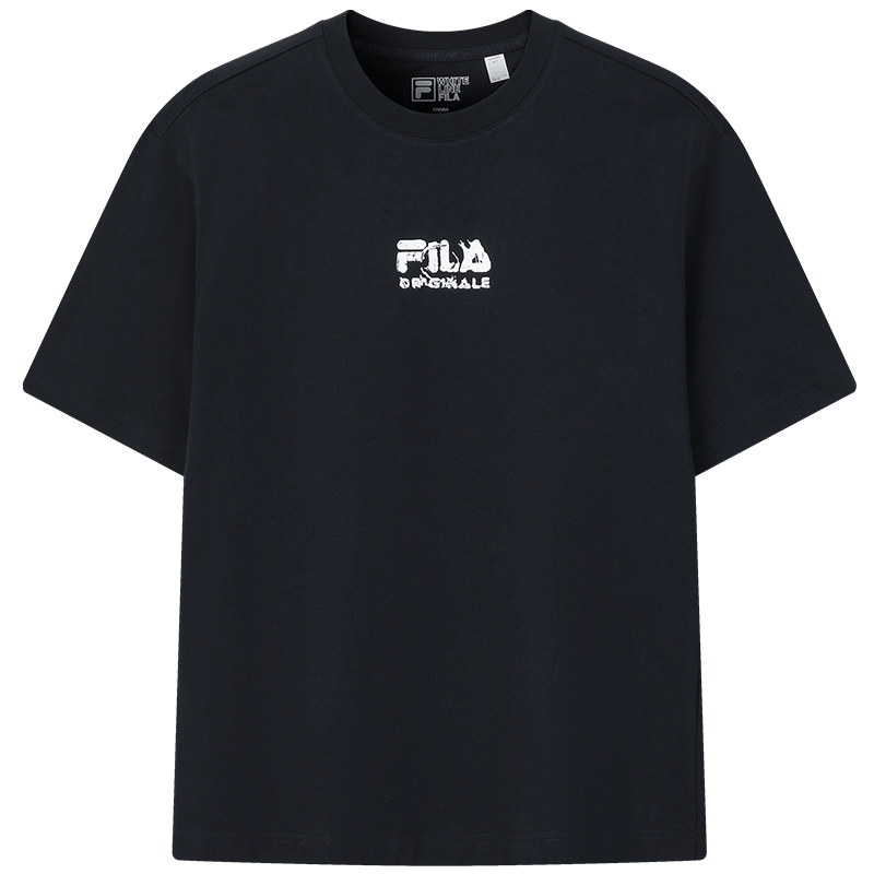 FILA Official Yi Yangqianxi Men's Knitted Short Sleeve Shirt 2026 Summer Casual Loose Cool Round Neck T-Shirt