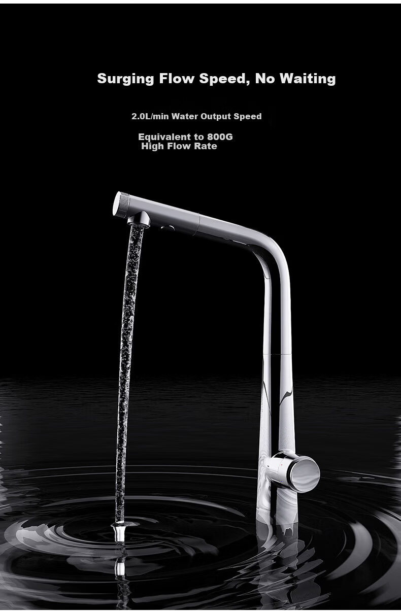 Besco Imported Household Under-Sink Water Purifier Integrated High-Flow Upgraded Model Pure Energy Complete Unit (Standard Faucet) 7