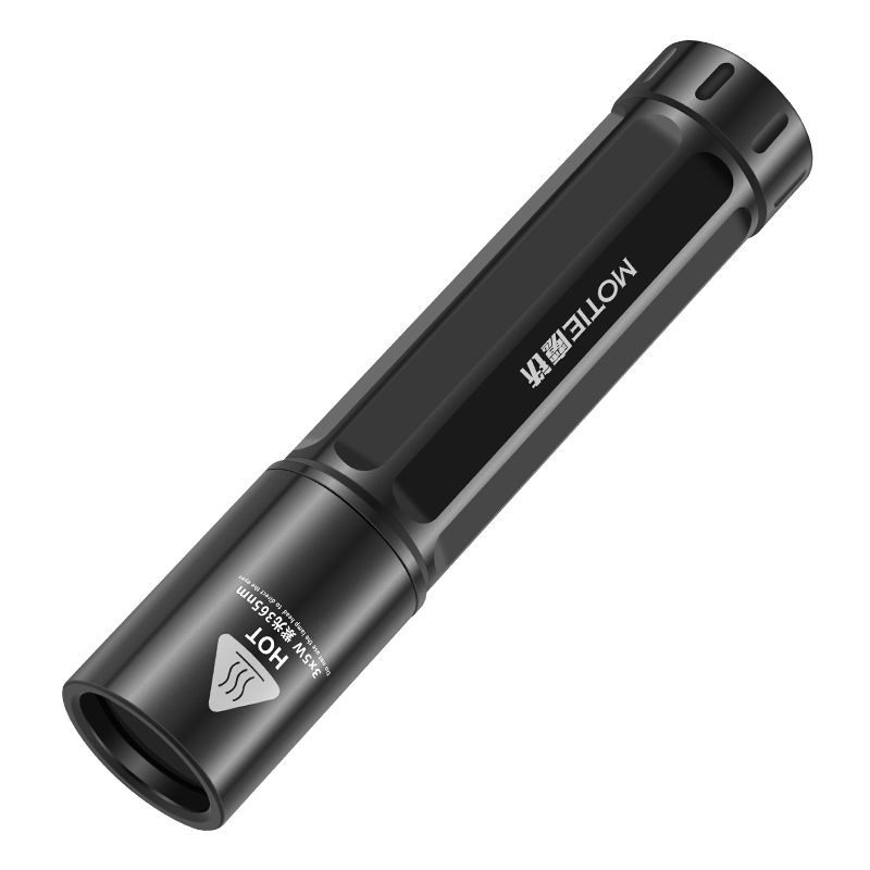 MOTIE High-Power 365nm UV Purple Light Fluorescent Agent Detection UV Ultraviolet Banknote Verification Anti-Counterfeit Identification Flashlight