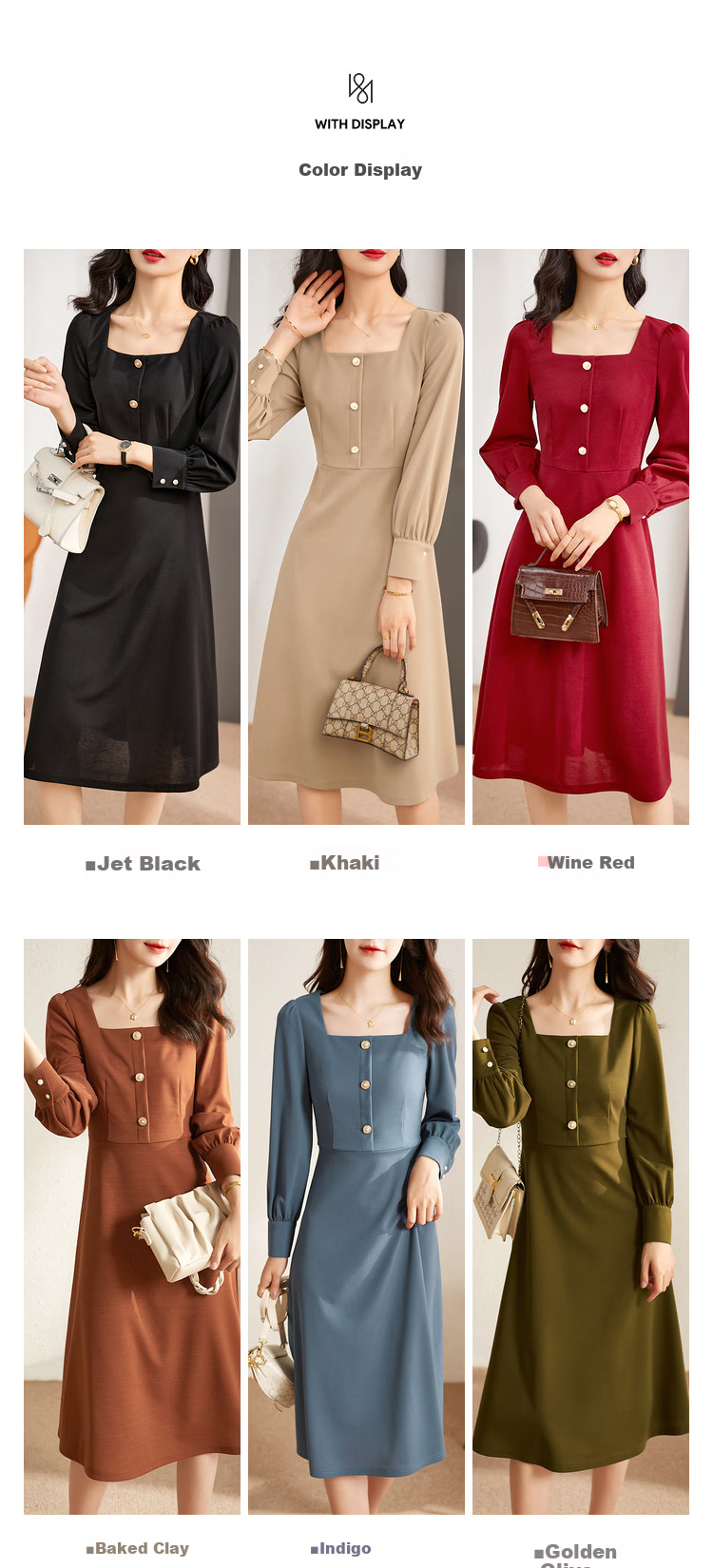 Shangdu Bila New Year Red French Style Dress for Women Spring Autumn Mid-Length Elegant Goddess Waist-Slimming Petite Dress 6