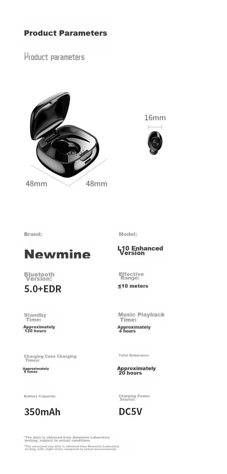 Newmine LY02 Digital Display TWS True Wireless Bluetooth Earbuds In-Ear Sports Wireless Headphones Pink Compatible with Apple Huawei Phones 14