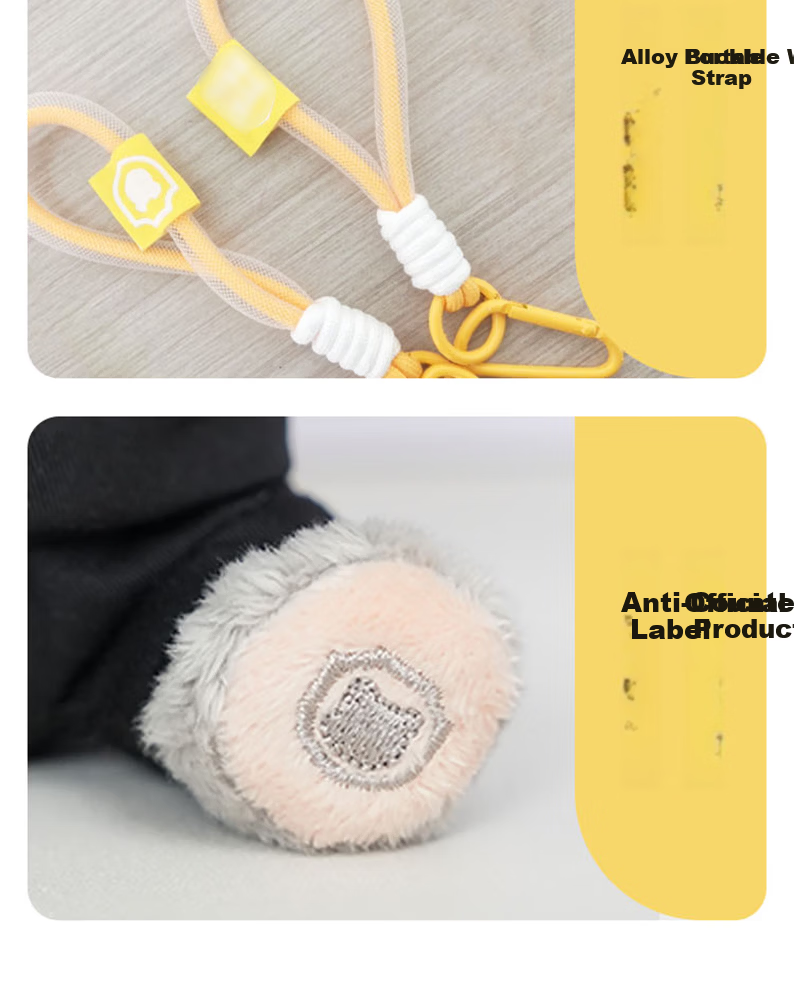 JWCP SWAT Plush Doll Keychain Light Gray Bag Charm Police Bear [Police Network Preferred] 9