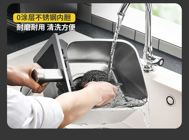 国补 + 百补 289 元:利仁 0 涂层 304 不锈钢 Pro 空气炸锅直降,金属锅体真硬核