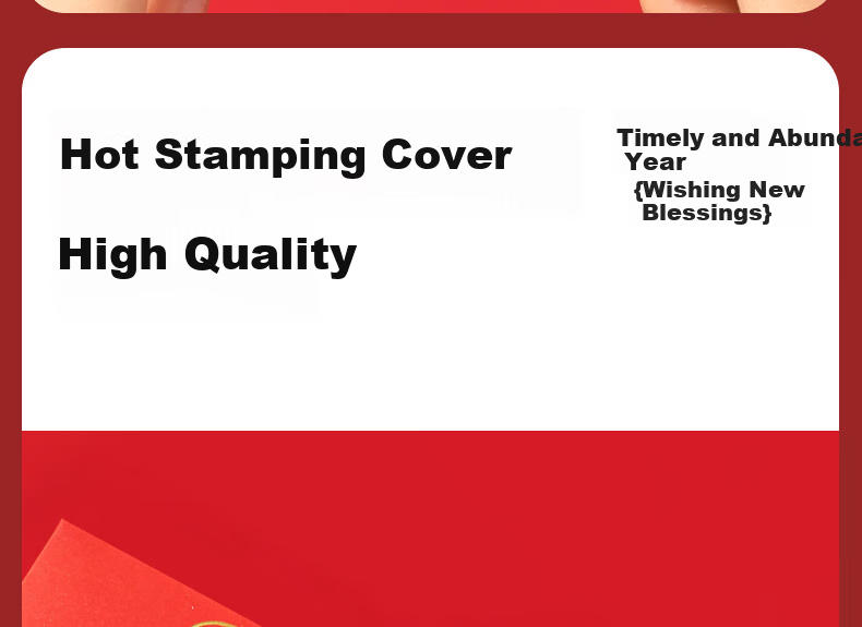 Deli Chinese New Year Red Envelopes, Thick Paper, Large Capacity, 10pcs Lucky Money Packets BF107 6