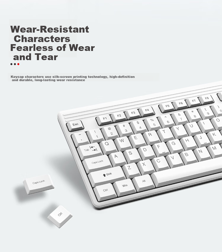 Lenovo ThinkPlus Wireless Keyboard and Mouse Set Full-Size Classic Think Red Dot Keyboard Business Computer Laptop Keyboard KM115 Pro 5