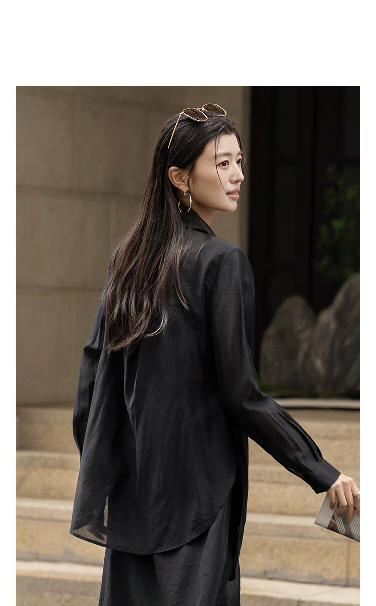 Demana [Smooth Lyocell] Spring Elegant Notched Lapel Loose Irregular Hem Petite Women's Blazer Jacket 14