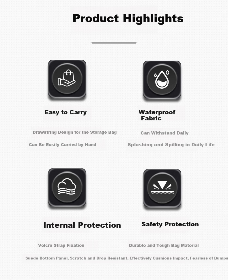 Qiye Hard Shell Storage Bag Handbag for DJI Phantom Neo 2 Drone Accessories Neo 2nd Generation Fly More Kit Transmission Bag Black 2