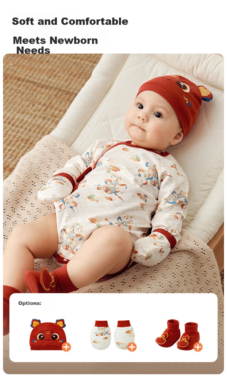 Wismorni Snake Year Newborn Baby Romper Spring Autumn Full Moon Baby Jumpsuit First Birthday Hundred Days Outfit 10