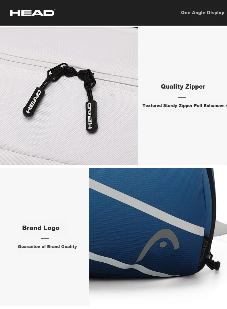 HEAD Tennis Bag Women's Stylish Badminton Bag Men's Gym Sports Handheld Shoulder Crossbody with Separate Shoe Compartment 16
