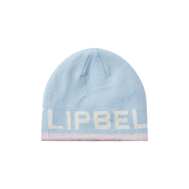 Feibit Merino Wool Hat Unisex Antibacterial Warm Knitted Sports Cap Anti-Pilling Ear Protection Cold Resistant Snow Pink