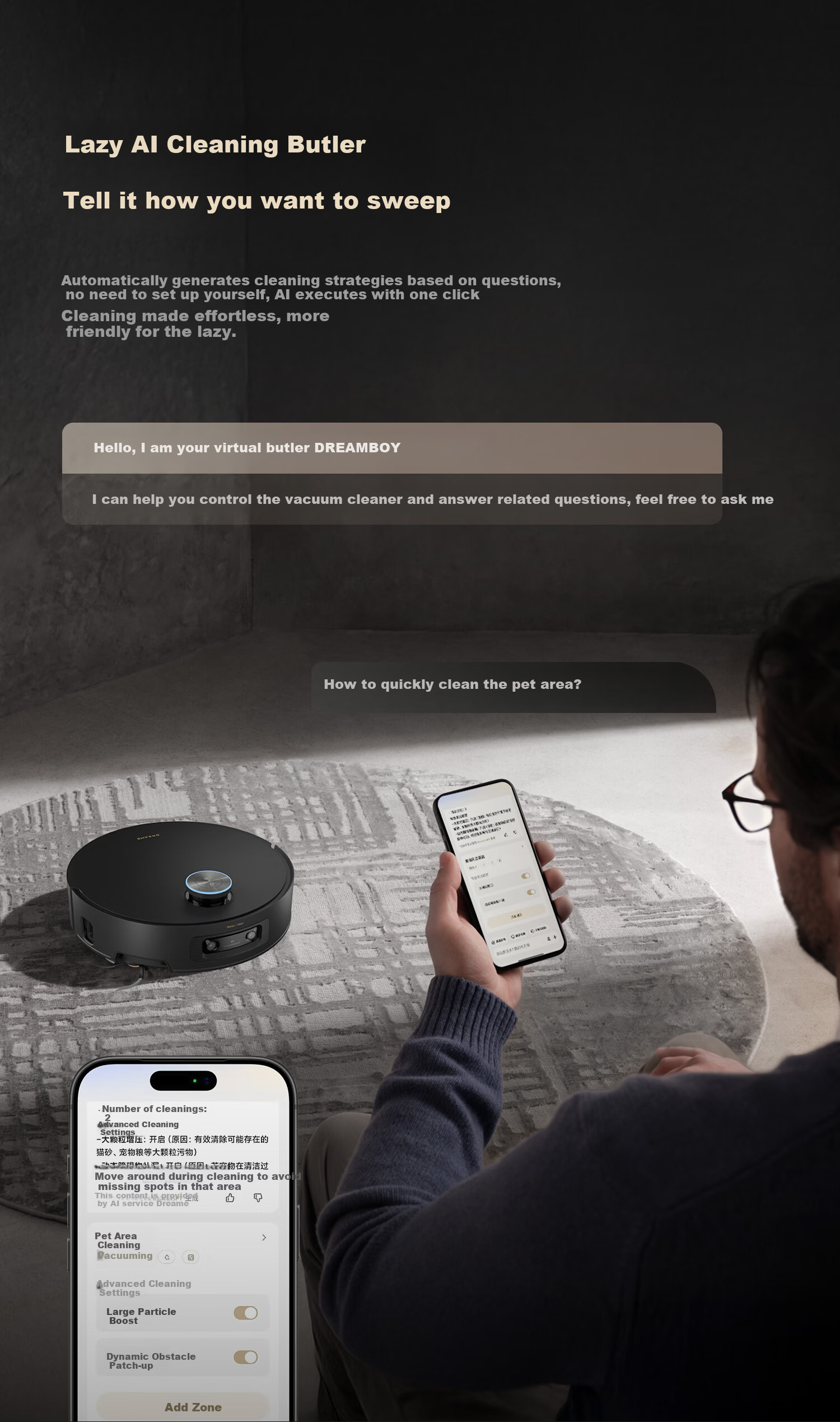 Dreame X60Pro Spring Festival Gala Edition Robot Vacuum Cleaner 4-in-1 Self-Cleaning Drum Floor Washer with Hot Water Mop and Water Tank RLX72DE 24