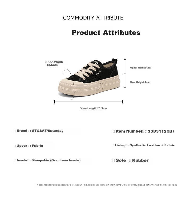 St&Sat Women's Platform Sneakers 2025 New Autumn Winter Height Increasing Casual Retro Slip-On Soft Sole Canvas Shoes 3