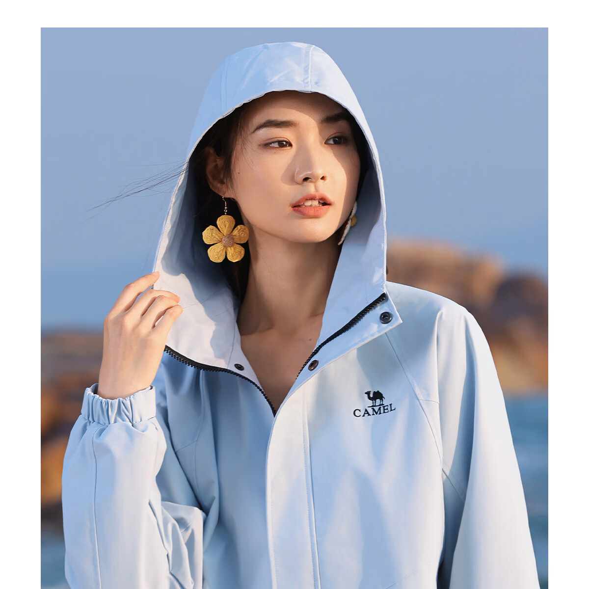 Camel Mountain and Sea Jacket Unisex Windproof Casual Sports Outdoor Hiking Coat Spring Autumn M13CA6V040 27