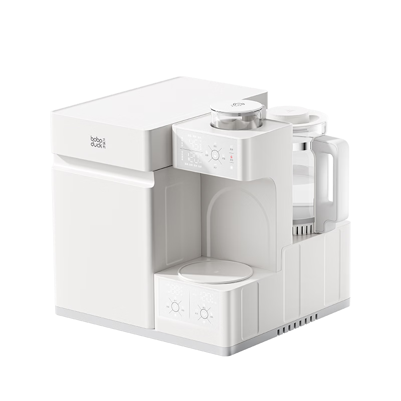 Boboduck 3-in-1 Baby Feeding Station with Sterilizer, Bottle Warmer, Milk Frother, Baby Bottle Sterilizer and Dryer, Thermostatic Kettle