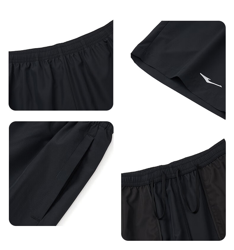 Erke Men's Summer Sports Shorts Five-Point Moisture-Wicking Fitness Running Outdoor Casual Pants 16
