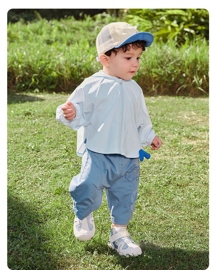 Balabala Baby Sun Protection Jacket Children's Coat 2026 Summer Cooling Boys Girls Hooded Top UPF50+ 19