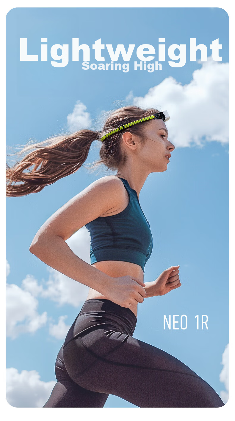 LED LENSER , German High-Intensity Headlamp, NEO1R Ultra-Lightweight Night Running Light, Long Battery Life Running Light, Red Light, Stylish Equipment 3