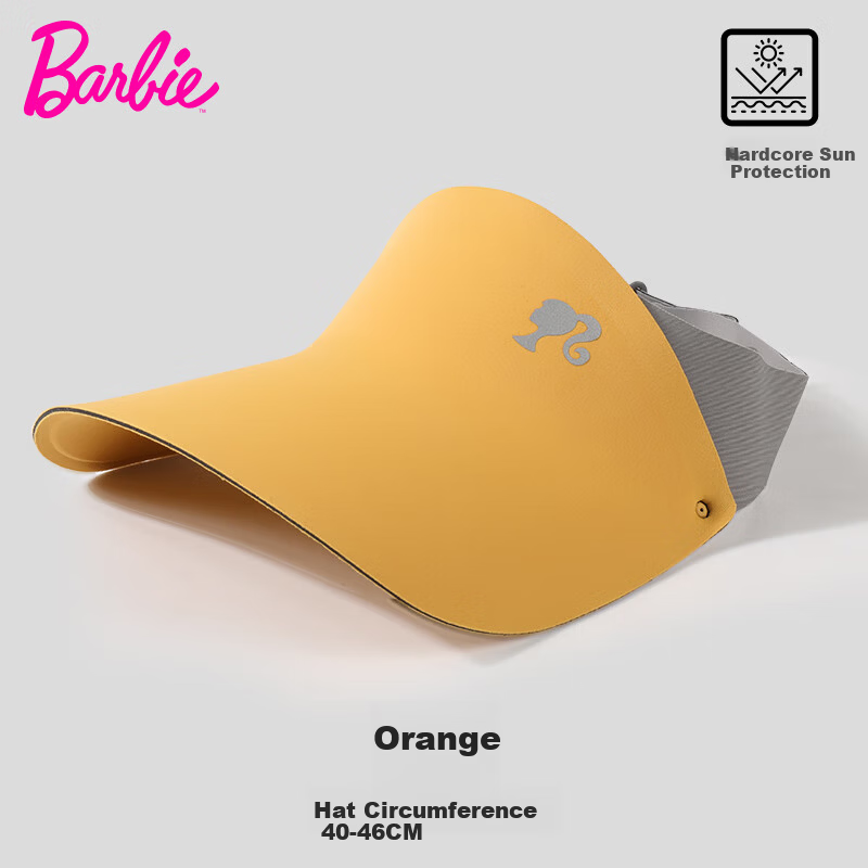 Barbie Children's Summer Sun Hat Baby Sunshade Hat Girls Anti-UV Korean Style Seamless Lightweight Hat