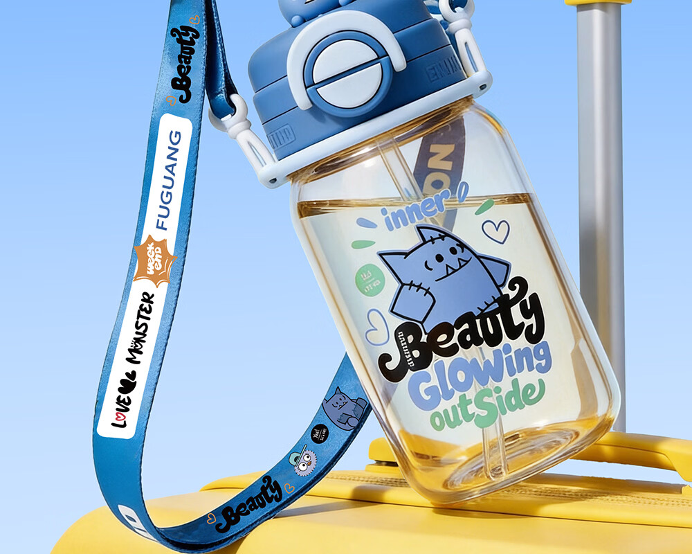 Fuguang Kids PPSU Straw Water Bottle Portable Dual-Use Cartoon Cute High-Temperature Resistant Plastic Cup for Boys and Girls 21