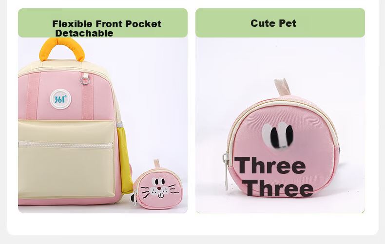 361° Kindergarten Backpack Lightweight Outdoor Kids Small Schoolbag Spring Autumn Double Shoulder Bag for Boys and Girls Elementary School Tutoring Bag 4
