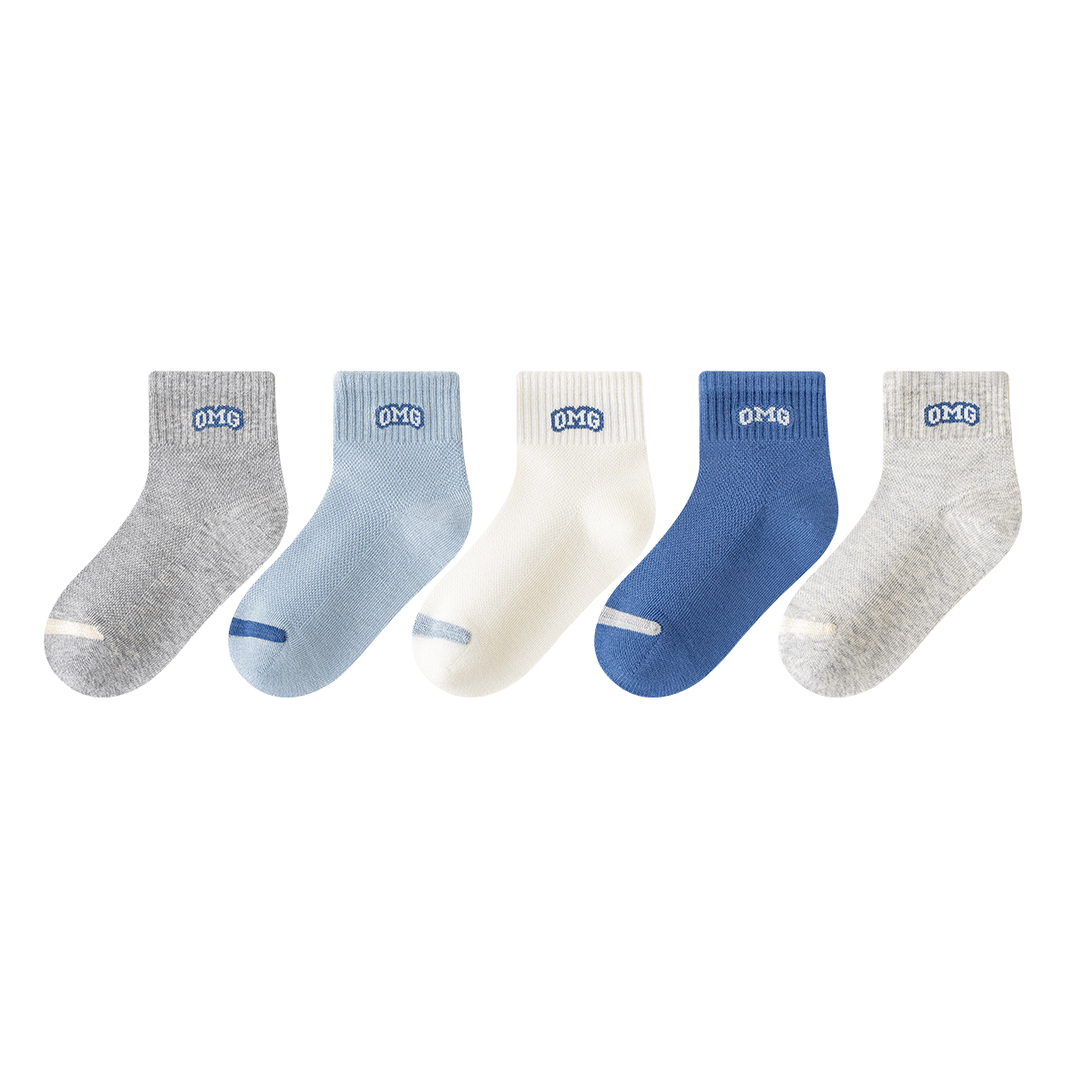 Little Pig Banner [Mesh Thin Style] Boys' Socks Summer Skin-friendly Soft Breathable Xinjiang Long-staple Cotton High Elasticity Kids' Cotton Socks